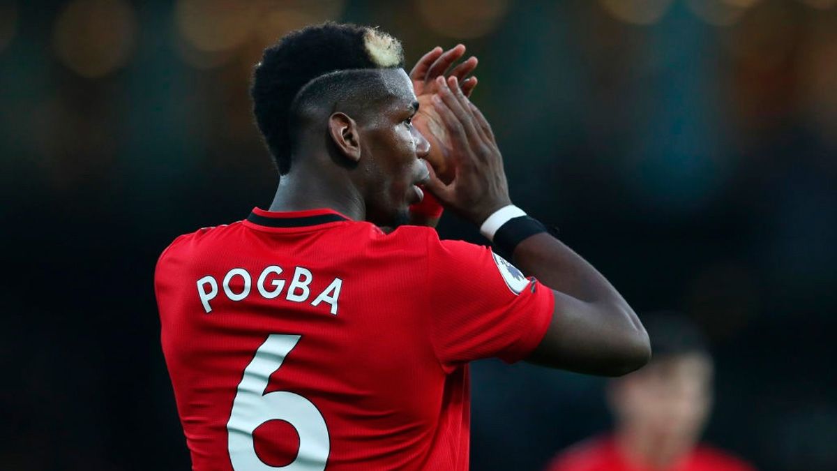 Paul Pogba, en un partido del Manchester United