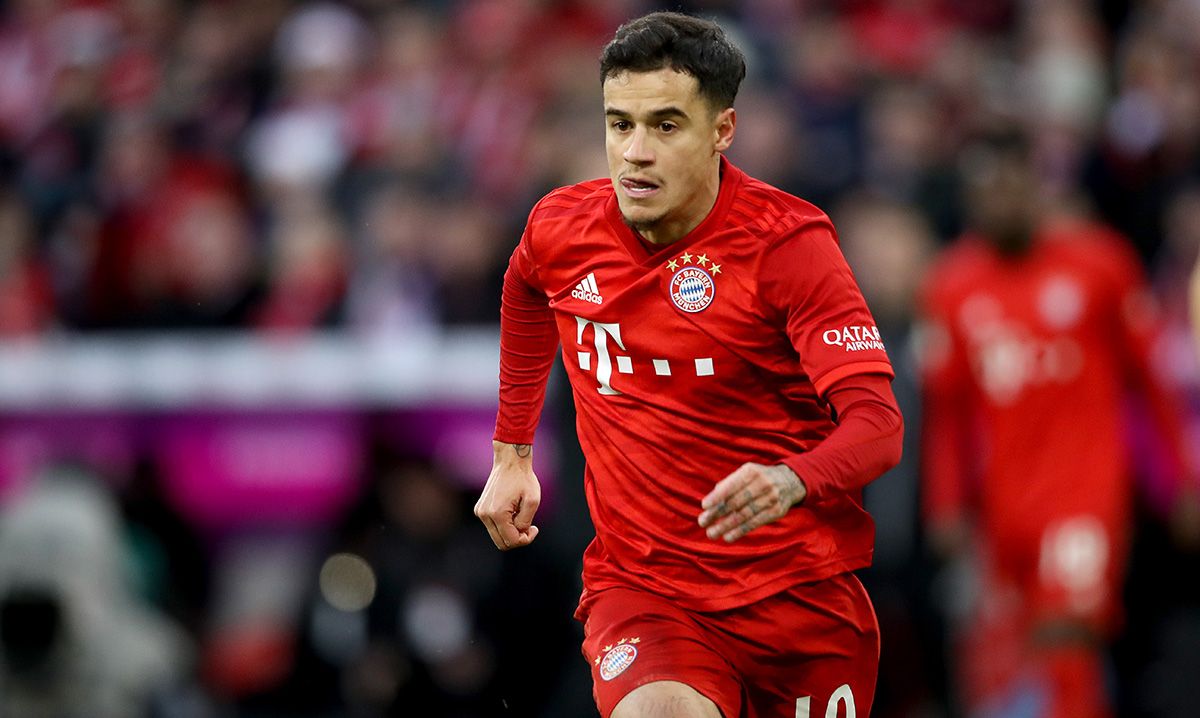 Philippe Coutinho, during a match with the Bayern Munich