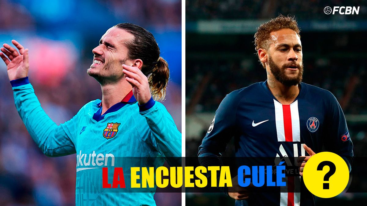 Antoine Griezmann y Neymar Jr, dos opciones para el tridente del FC Barcelona