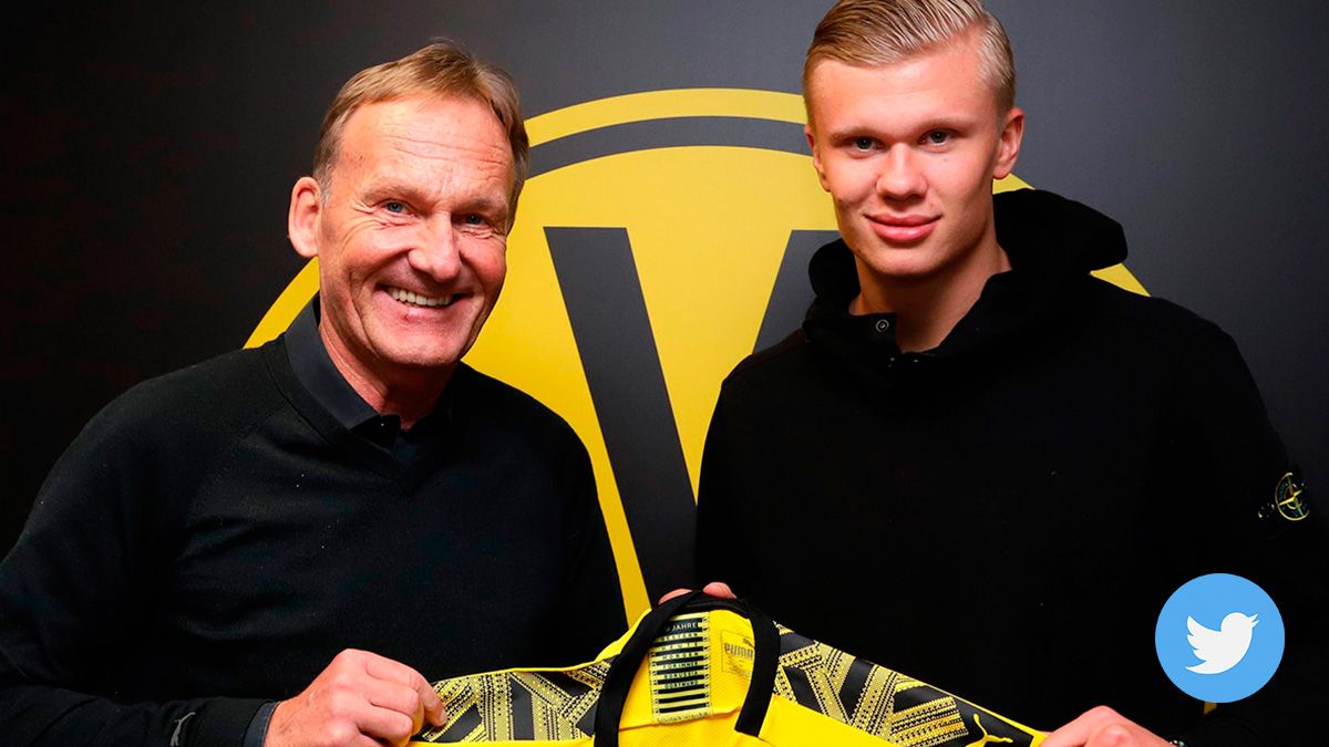 Erling Braut Haaland signs for the Borussia Dortmund