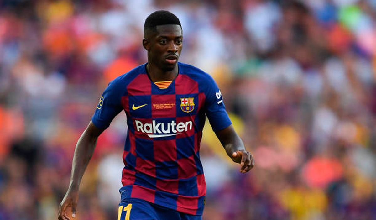 Ousmane Dembélé, durante un partido