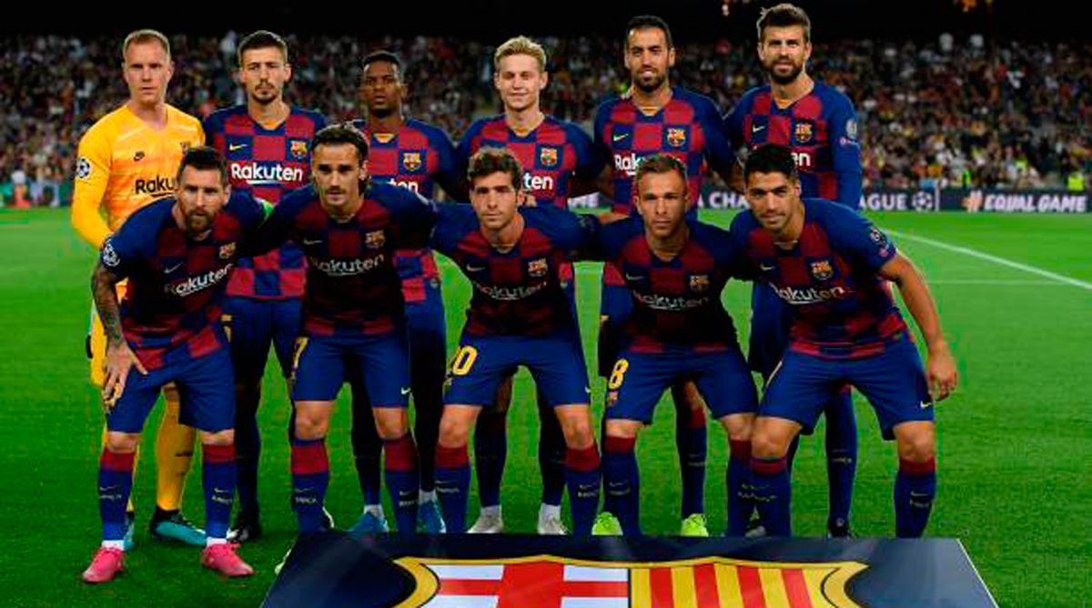 Foto de equipo del Barcelona