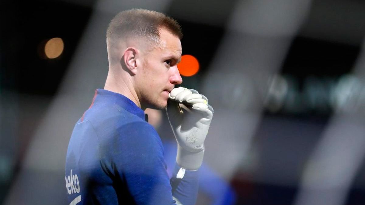 Marc-André ter Stegen in a training session of Barça | FCB