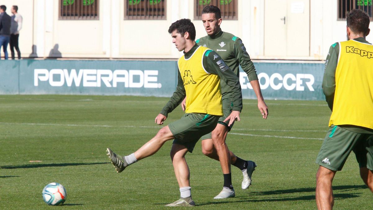 Carles Aleñá in a training session of Real Betis | Real Betis