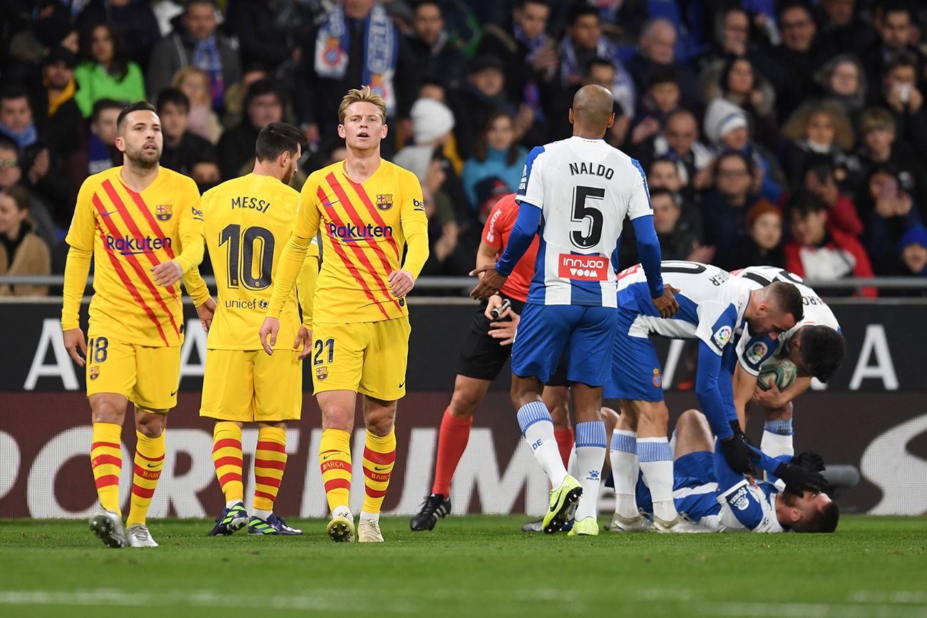 Frenkie de Jong fue expulsado contra el Espanyol