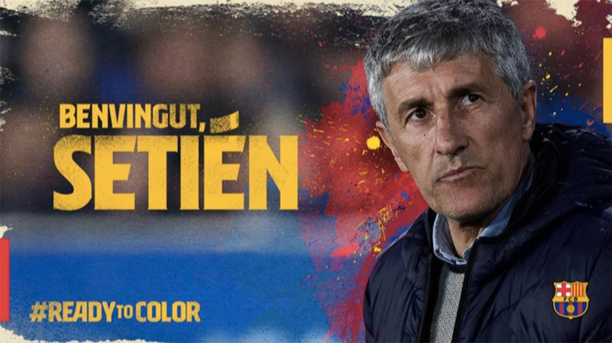 Quique Setién, new coach of the FC Barcelona