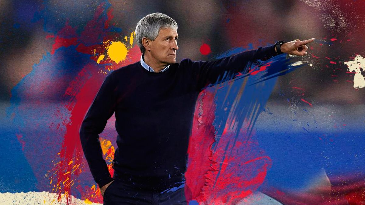 Quique Setién in his announcement as the new coach of Barça | FCB