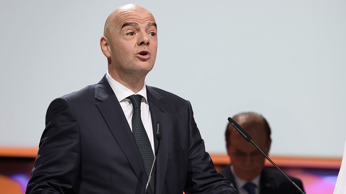 Gianni Infantino, FIFA president, in a public act