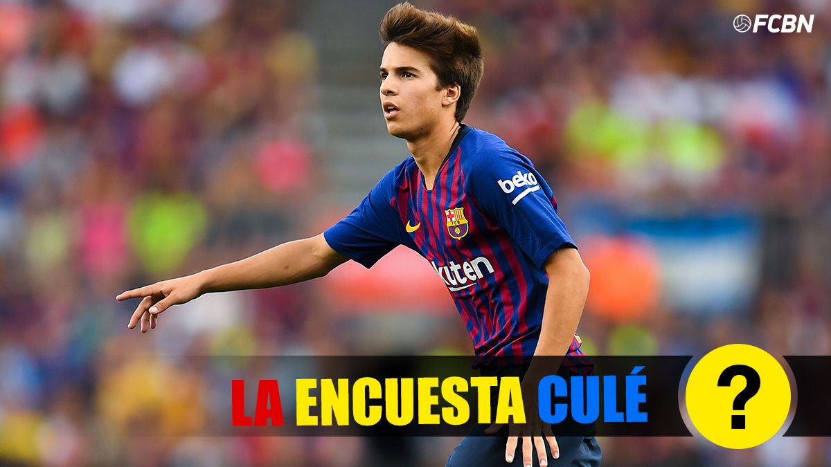 Riqui Puig, durante un partido con el FC Barcelona en pretemporada