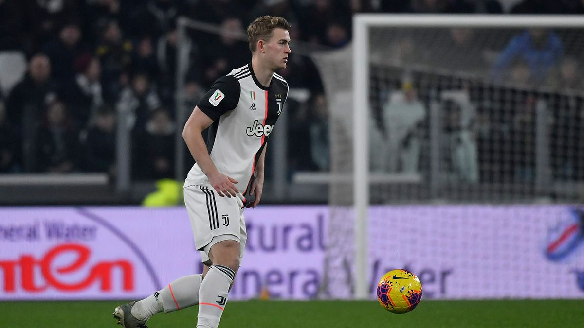 Matthijs de Ligt en un partido de la Juventus