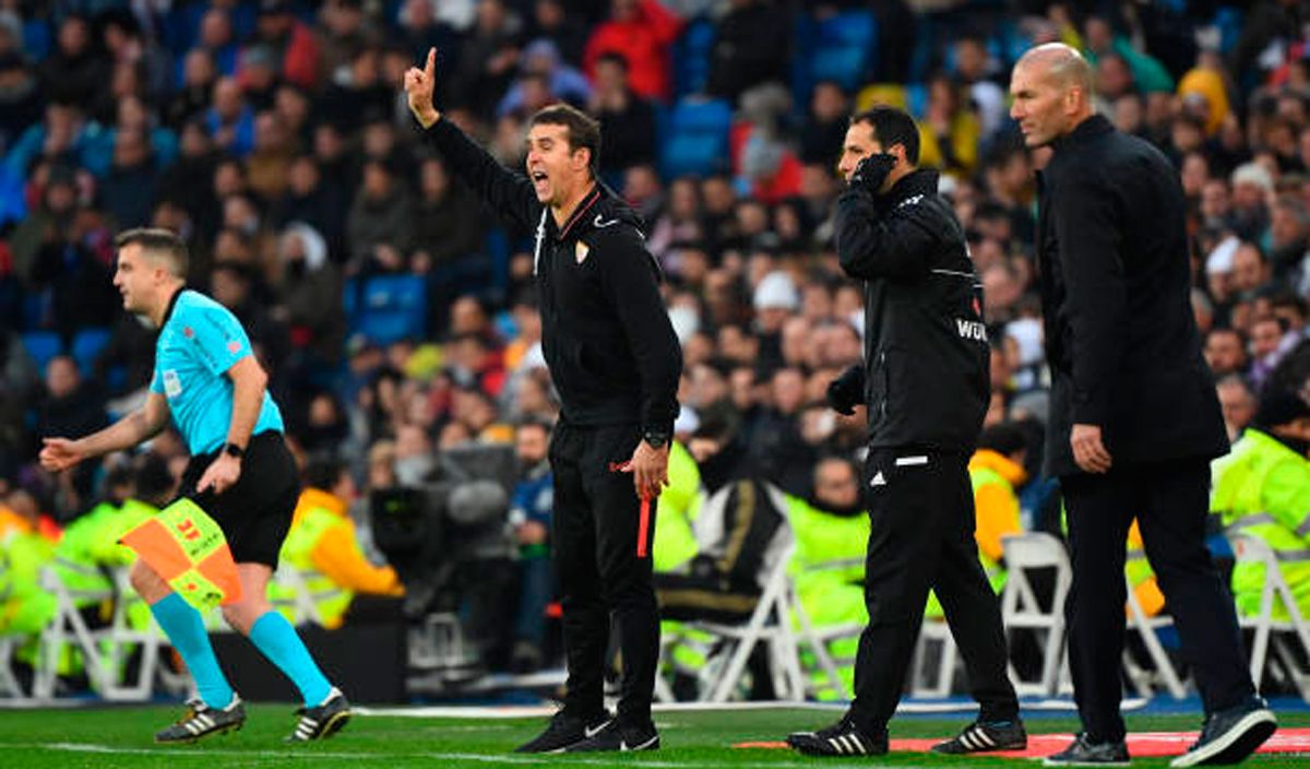 Lopetegui, very angered by the goal cancelled