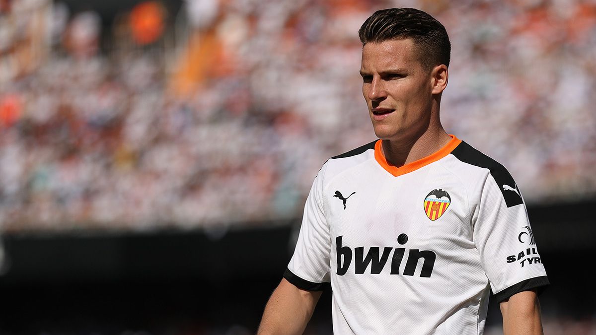 Kevin Gameiro, discarded by Barça, in a match of Valencia