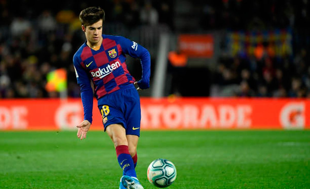 Riqui Puig, during his first official match of the season
