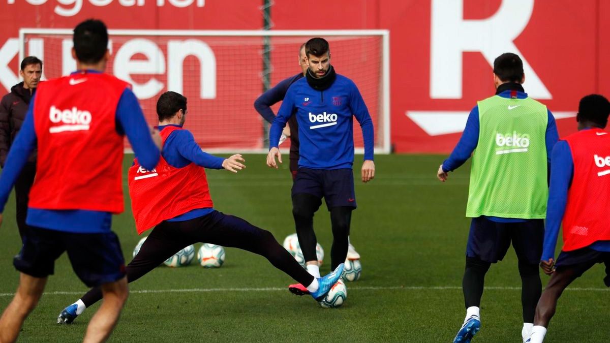 Los jugadores del FC Barcelona en una sesión de entrenamiento | FCB