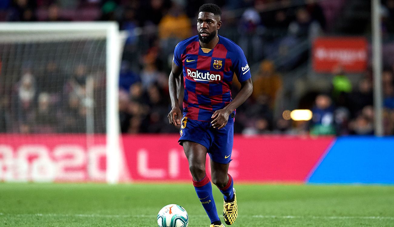 Samuel Umtiti against the Granada