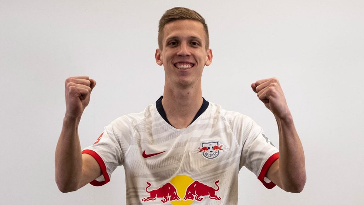 Dani Olmo in his official presentation with RB Leipzig | @DaniOlmo7