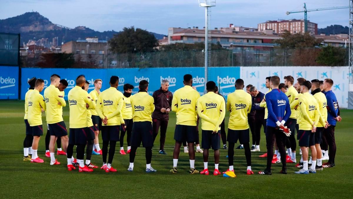 The players of FC Barcelona in a training session | FCB