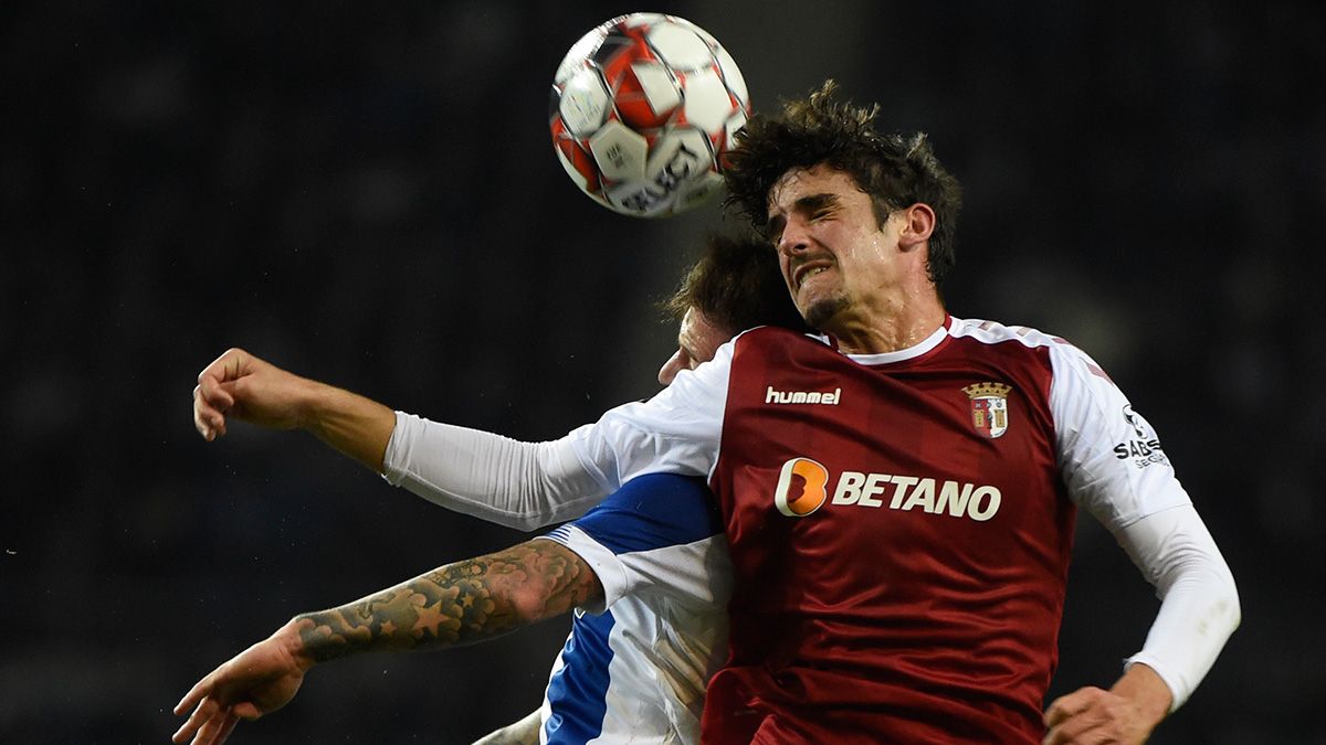 Francisco Trincao, possible target of Barça, in a match of Sporting de Braga