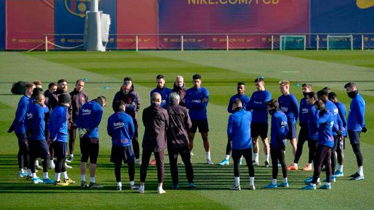 Training of the FC Barcelona