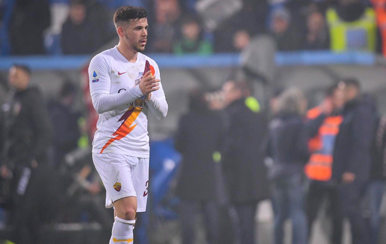 Carles Pérez en su debut con la Roma / Foto: Twitter ASRoma