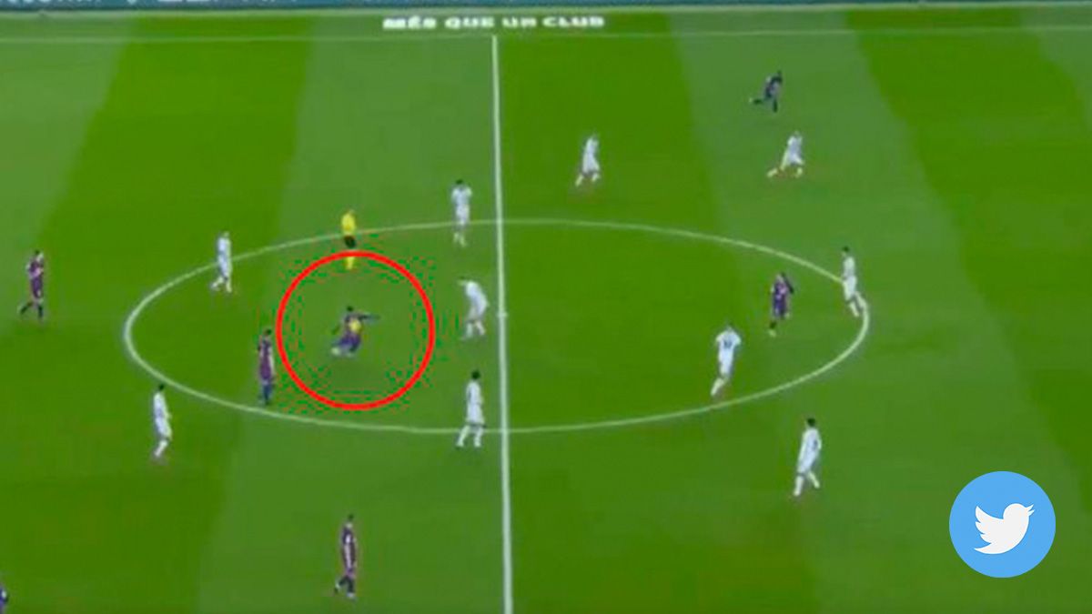 Leo Messi, giving a magic pass to Ansu Fati