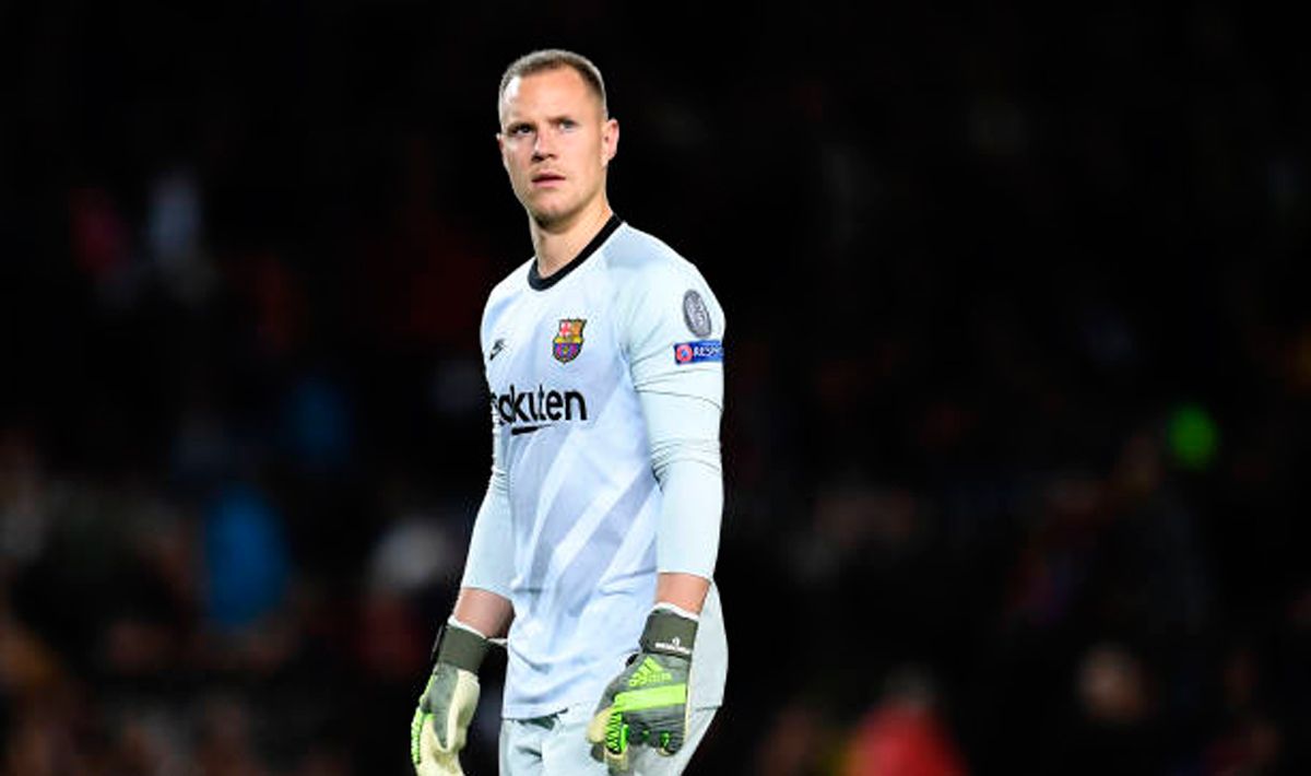 Marc-André ter Stegen, durante un partido