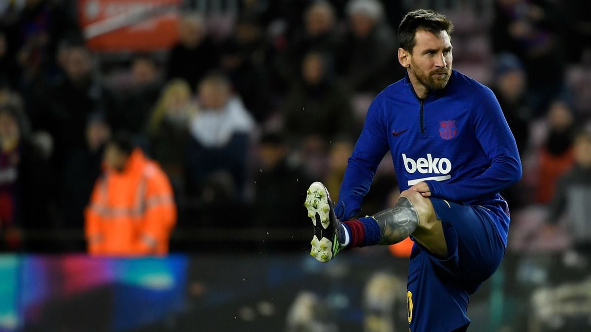 Leo Messi en un partido del Barça en LaLiga