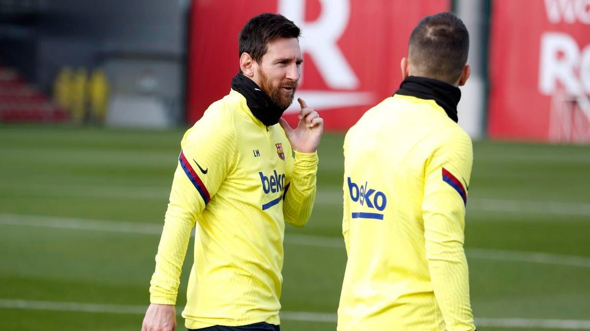 Leo Messi en una sesión de entrenamiento del Barça | FCB