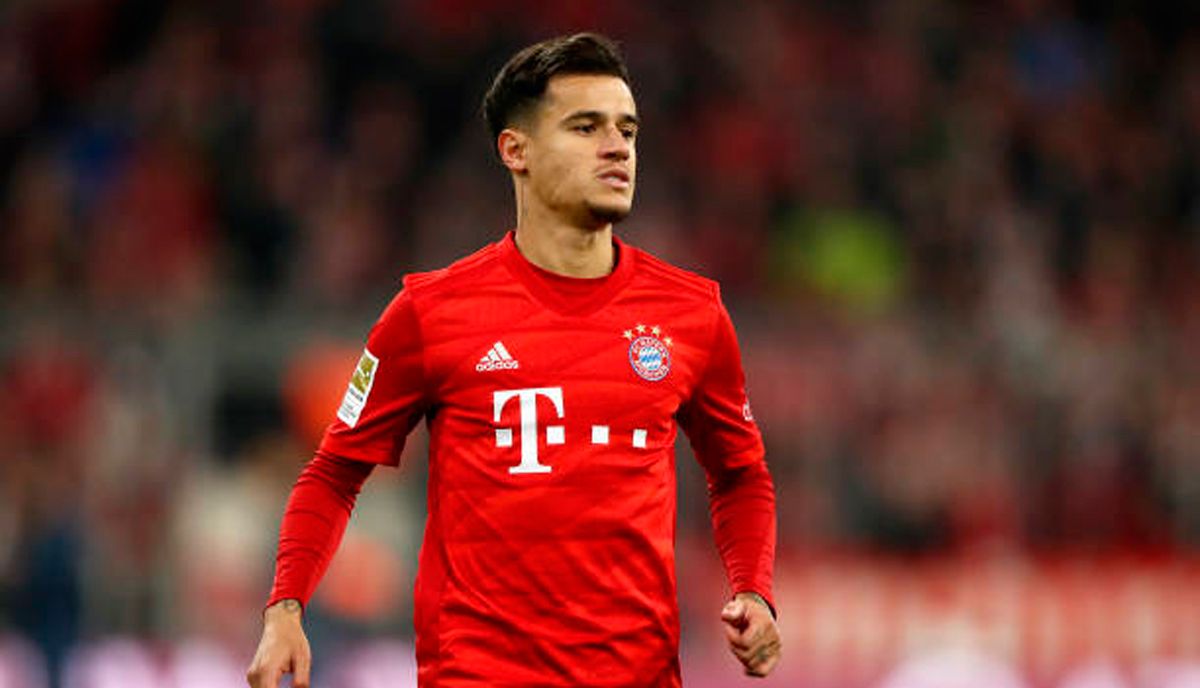 Philippe Coutinho in a match of Bayern