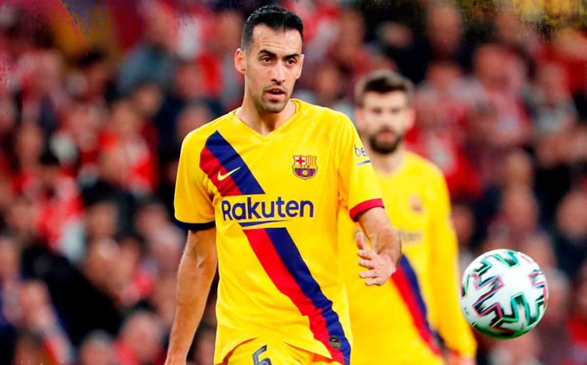 Sergio Busquets in the party of chambers of Glass