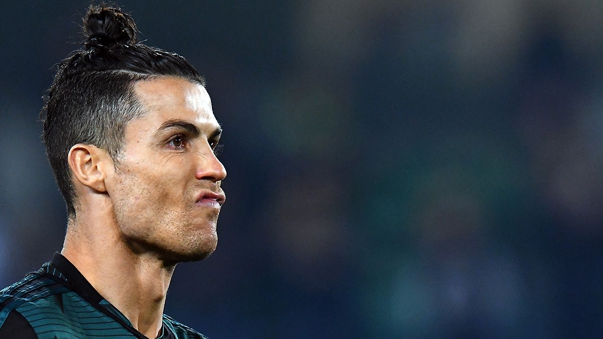 Cristiano Ronaldo en un partido de la Juventus en la Serie A