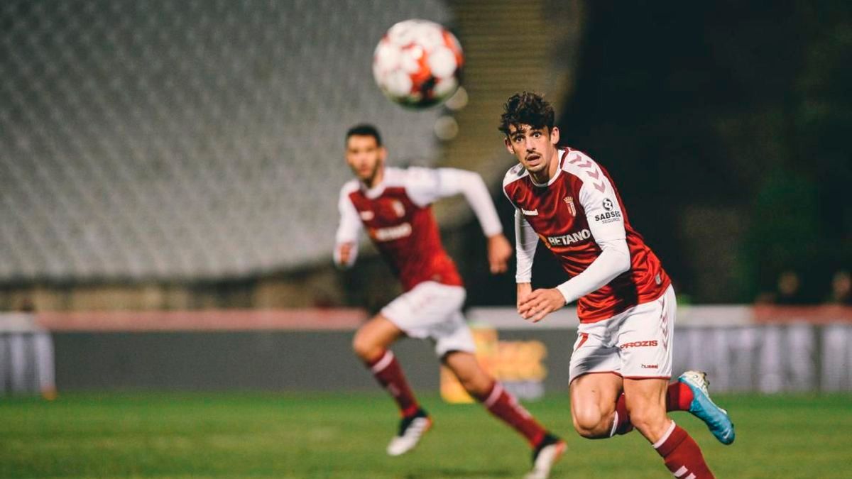 Francisco Trincao in a match with Sporting de Braga | FCB