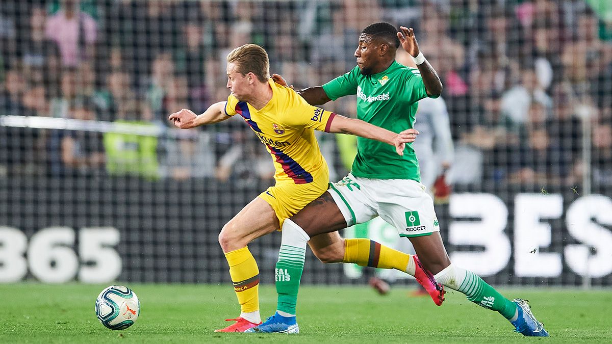 Frenkie de Jong and Emerson in a Real Betis-Barça in LaLiga