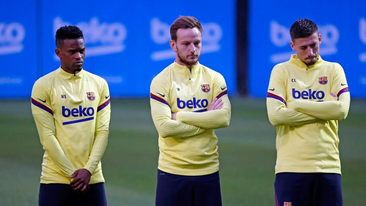 Ivan Rakitic en una sesión de entrenamiento del Barça | FCB