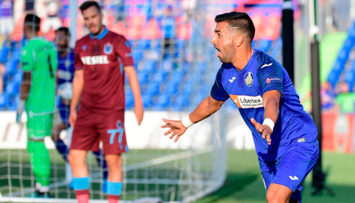 Ángel Rodríguez, celebrando un gol
