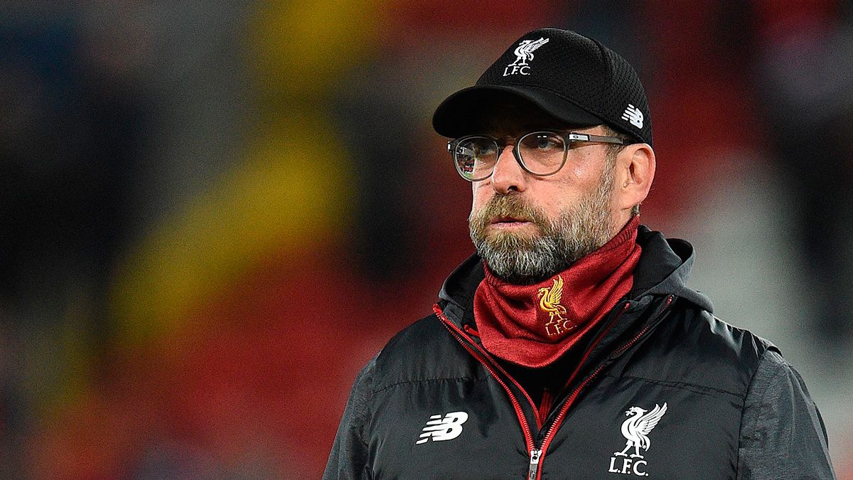 Jürgen Klopp in a match of Liverpool in the Champions League