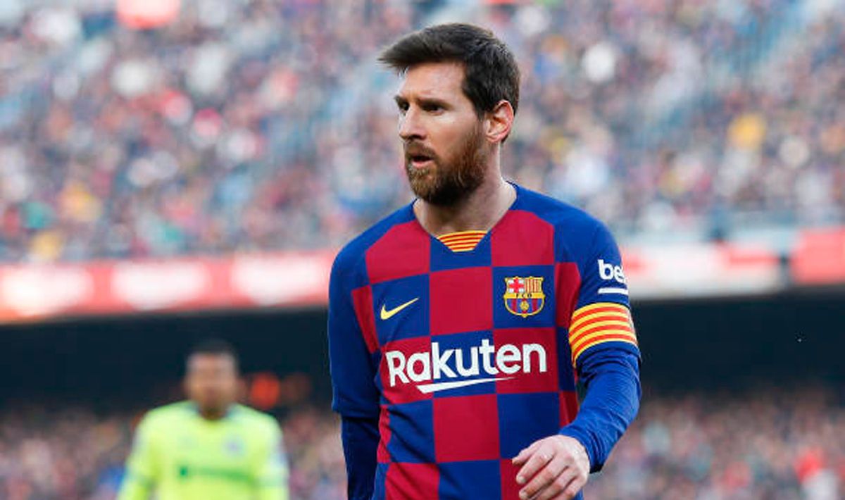 Leo Messi durante un partido de esta temporada