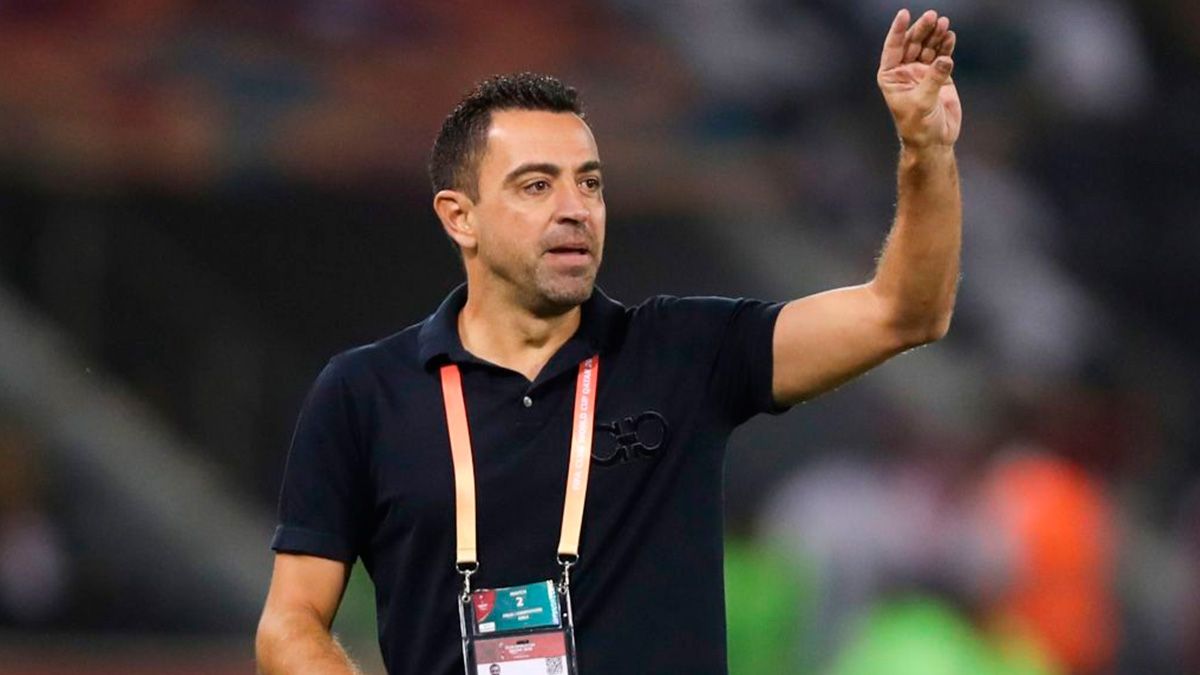 Xavi Hernández in a match of Al-Sadd in the Club World Cup