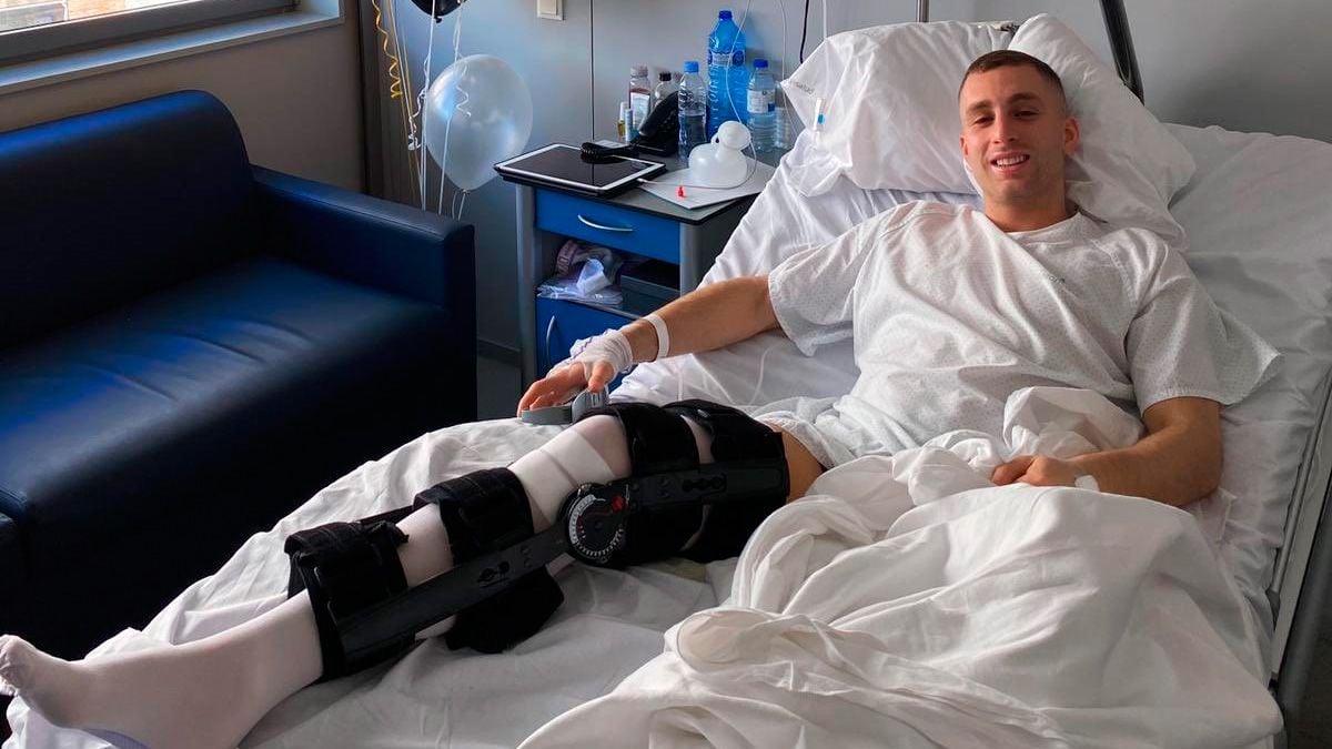 Gerard Deulofeu after getting surgery in his knee | @GerardDeulofeu
