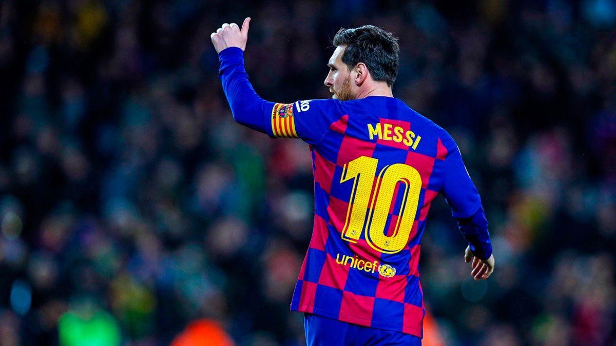 Leo Messi celebra un gol con el Barça en LaLiga | FCB