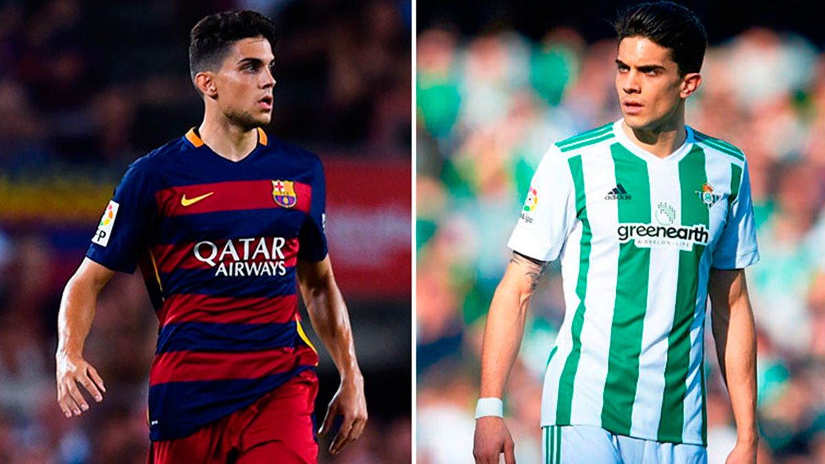 Marc Bartra in his stages in Barça and Real Betis