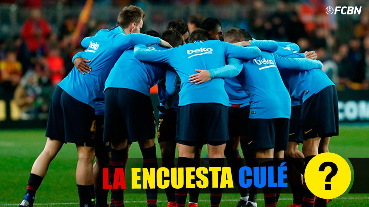 The FC Barcelona, during a warming in an image of archive