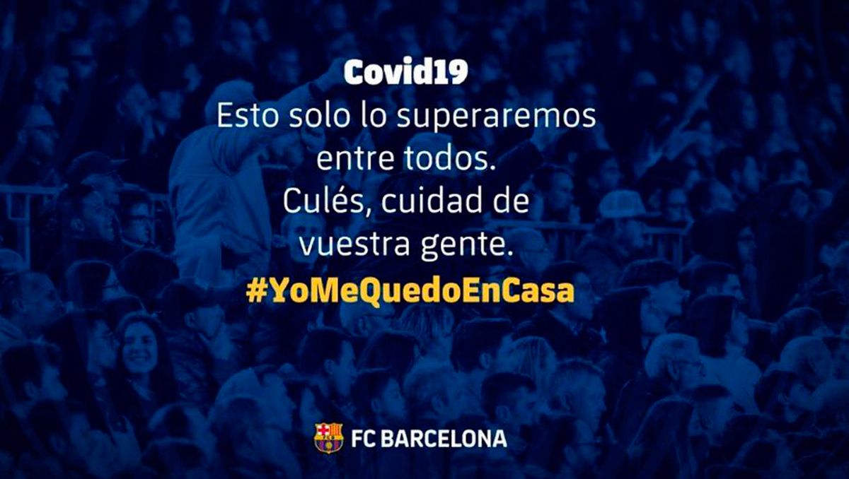 El mensaje del Barça en redes sociales