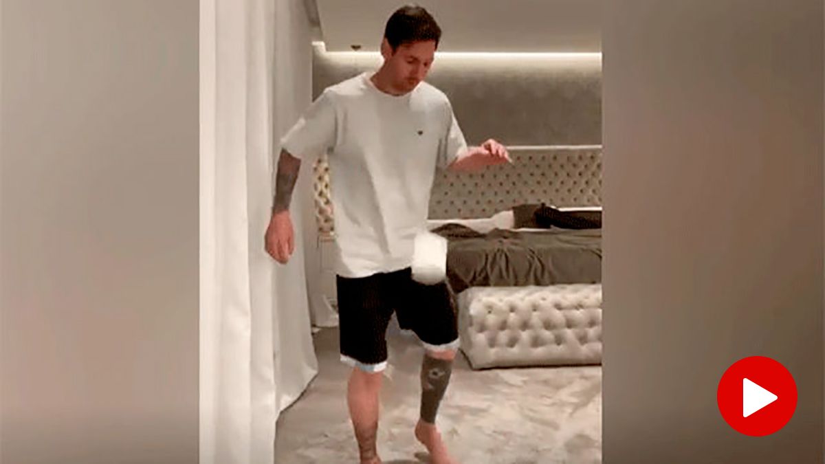 The challenge of Messi during the quarantine