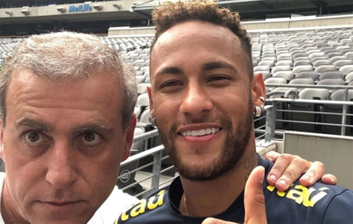 André Cury, junto a Neymar Jr en una imagen publicada en Instagram
