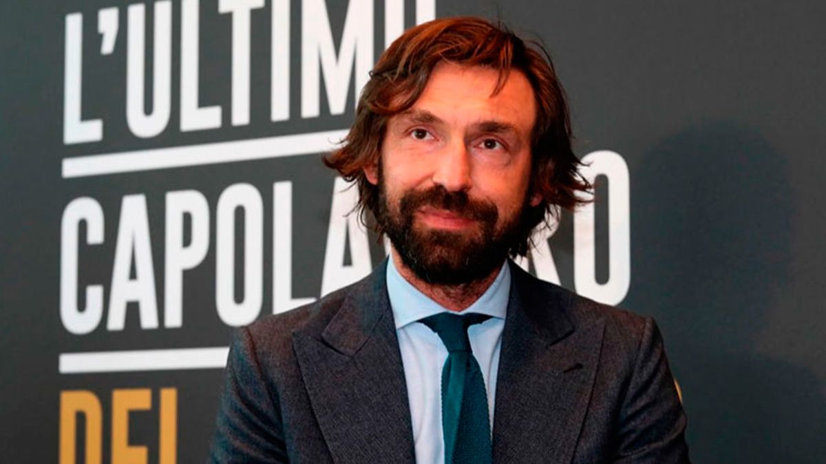 Andrea Pirlo in one of the acts of his retirement