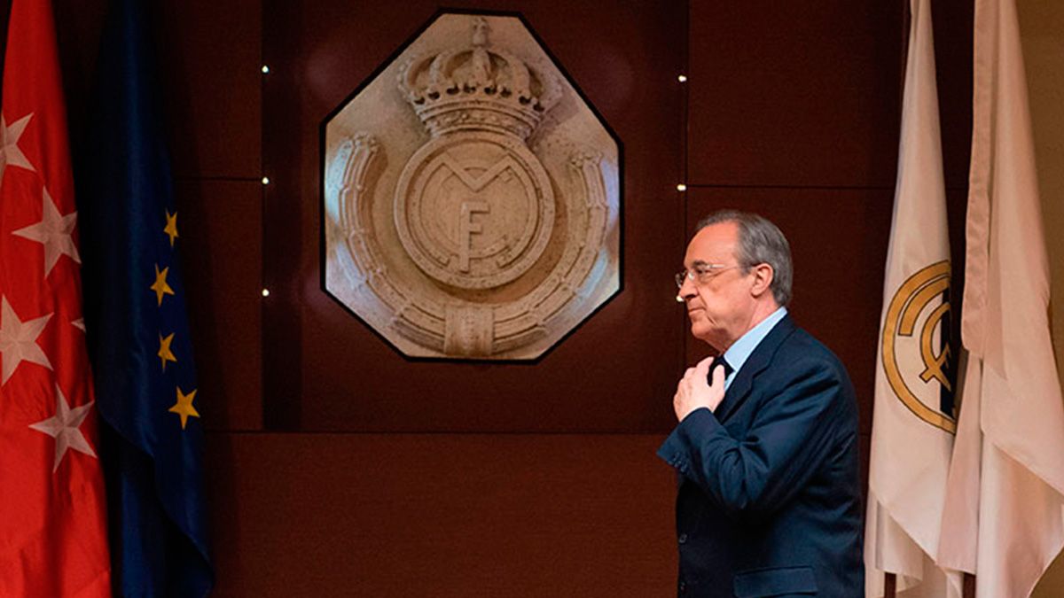 Florentino Pérez in an act of Real Madrid