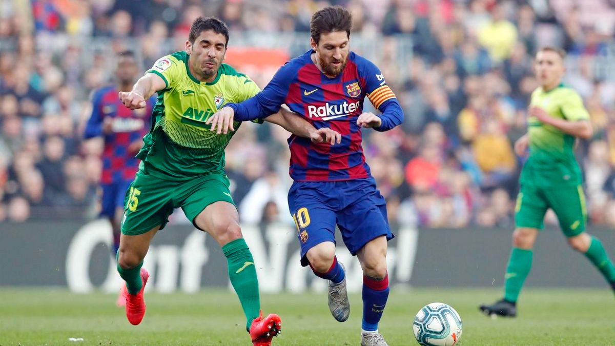 Leo Messi en un partido del Barça en LaLiga | FCB
