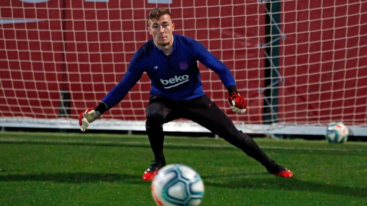 Iñaki Peña in a training session of Barça | FCB