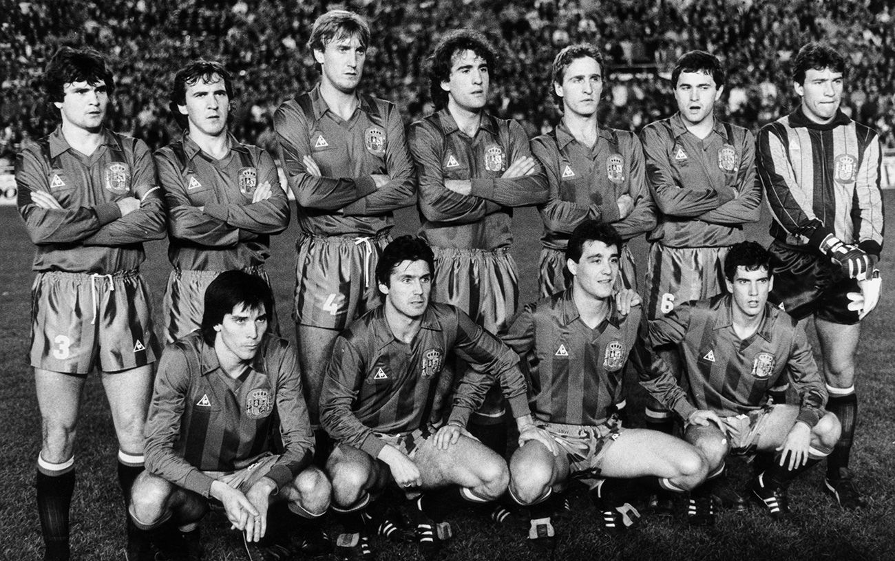 La selección Española de los años 80
